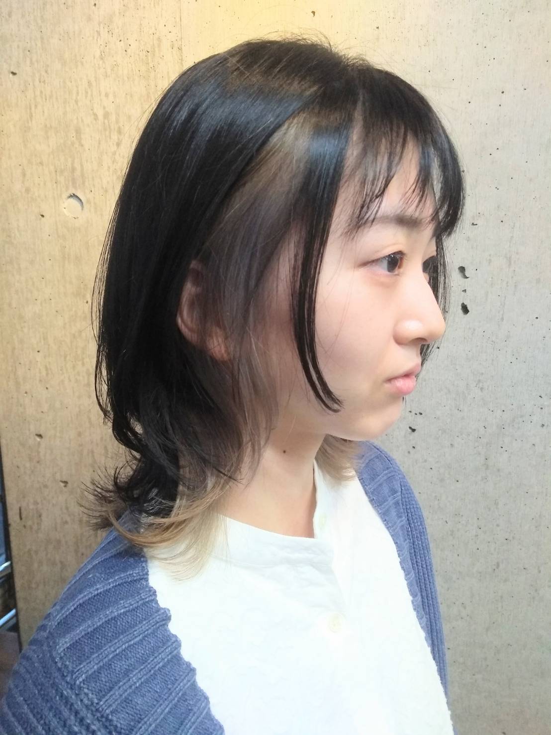 薄井_ウルフスタイル×インナーカラー